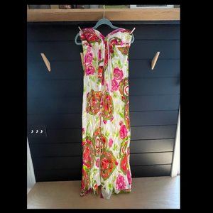 Strapless Maxi Prom Dress